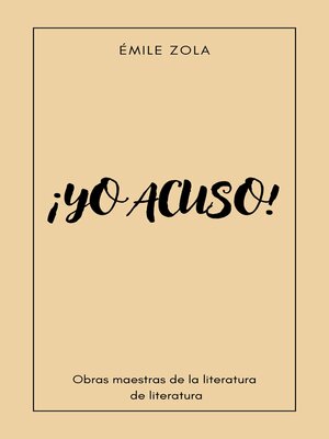 cover image of ¡Yo acuso!